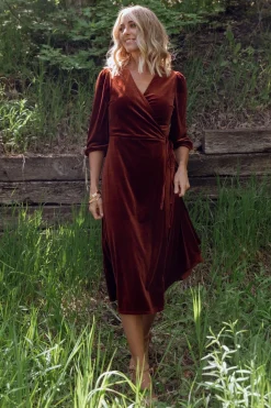 Baltic Born Beckinsale Velvet Wrap Dress |