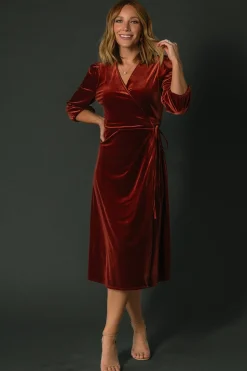 Baltic Born Beckinsale Velvet Wrap Dress |