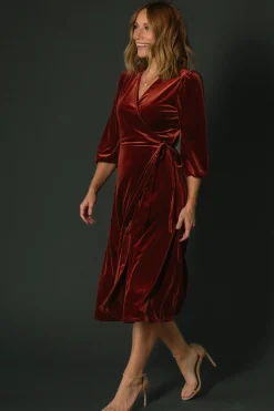 Baltic Born Beckinsale Velvet Wrap Dress |