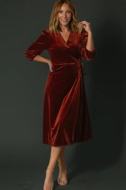 Baltic Born Beckinsale Velvet Wrap Dress |