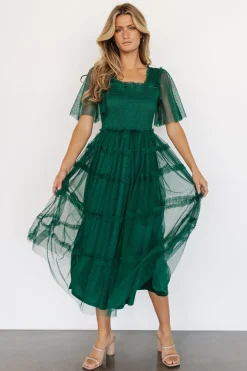 Baltic Born Bexley Tulle Dress | Dark Green