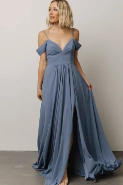 Baltic Born Bianca Lace Maxi Dress | Dusty Blue