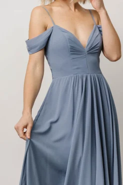 Baltic Born Bianca Lace Maxi Dress | Dusty Blue