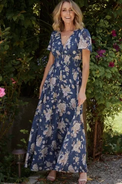 Baltic Born Birdie Maxi Dress | Blue + Blush Floral
