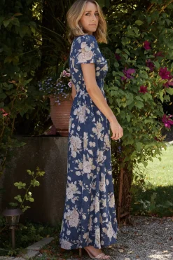 Baltic Born Birdie Maxi Dress | Blue + Blush Floral
