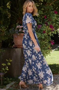 Baltic Born Birdie Maxi Dress | Blue + Blush Floral