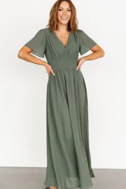 Baltic Born Birdie Maxi Dress | Dark Sage