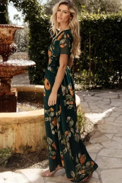 Baltic Born Birdie Maxi Dress | Deep Topaz Floral