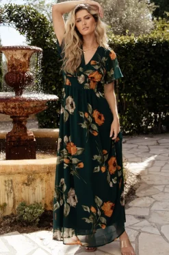 Baltic Born Birdie Maxi Dress | Deep Topaz Floral