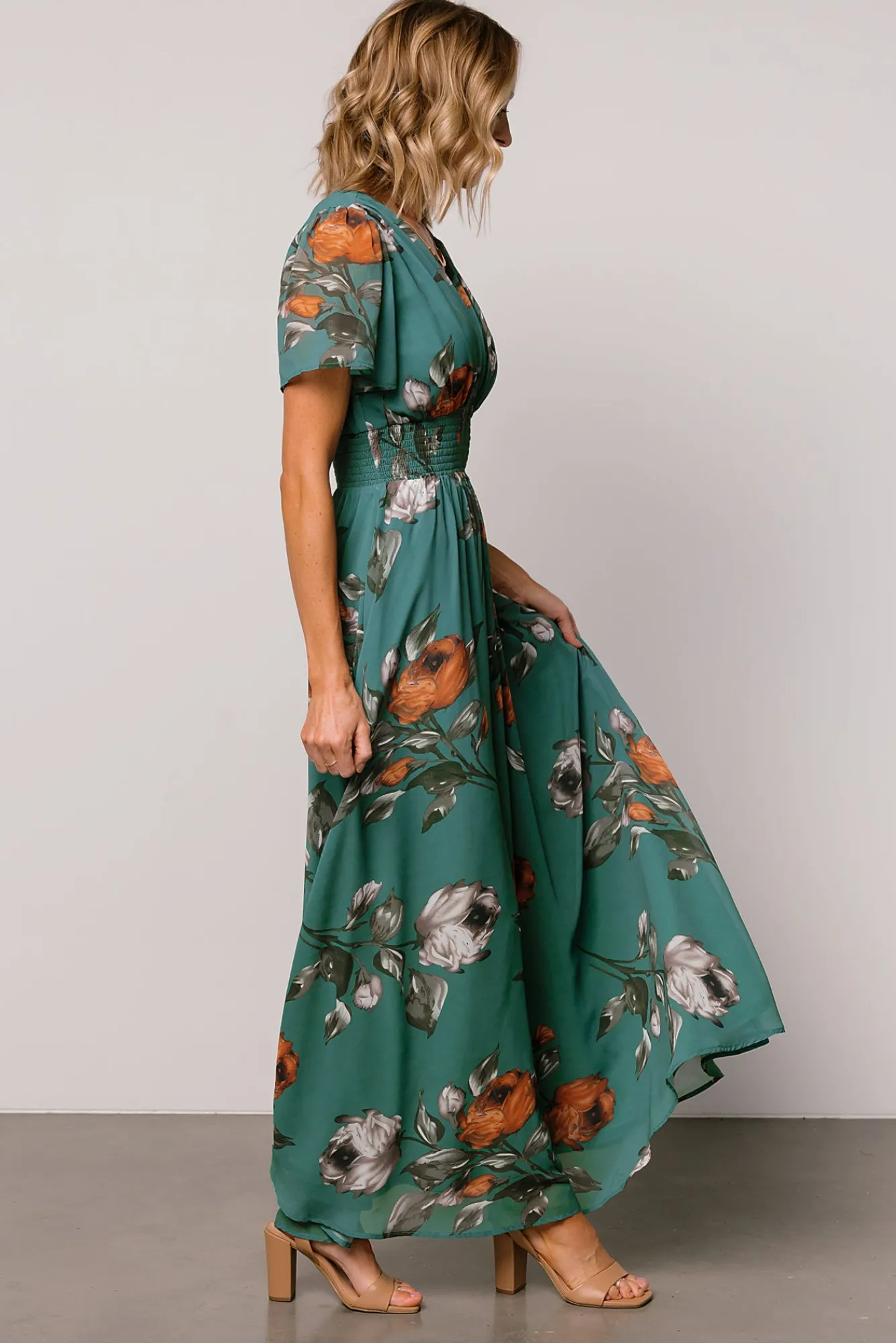 Baltic Born Birdie Maxi Dress | Eucalyptus Floral
