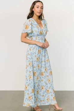 Baltic Born Birdie Maxi Dress | Light Blue Floral