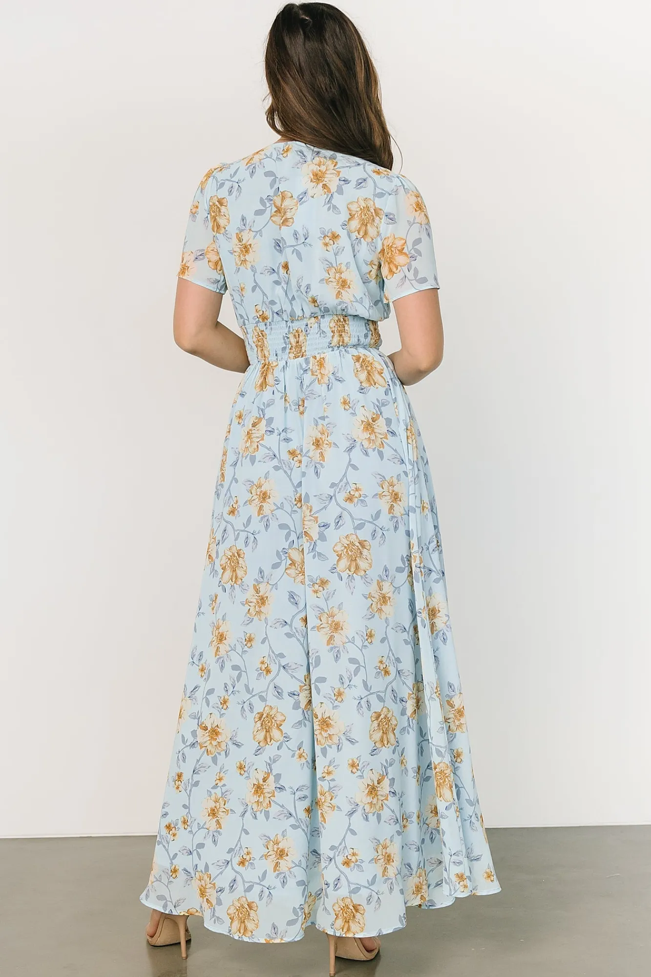 Baltic Born Birdie Maxi Dress | Light Blue Floral