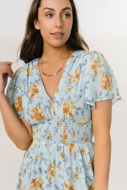 Baltic Born Birdie Maxi Dress | Light Blue Floral
