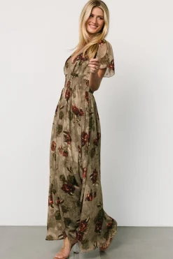 Baltic Born Birdie Maxi Dress | Olive Floral