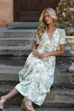 Baltic Born Birdie Maxi Dress | White + Sage Floral