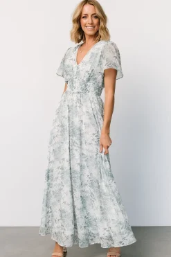 Baltic Born Birdie Maxi Dress | White + Sage Floral