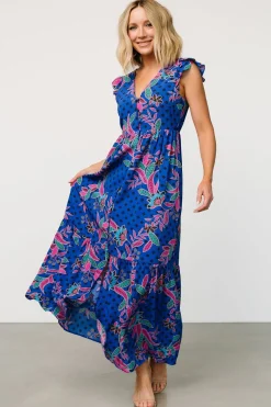 Baltic Born Biscayne Maxi Dress | Indigo Print