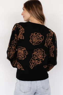 Baltic Born Blake Floral Sweater | Black + Camel