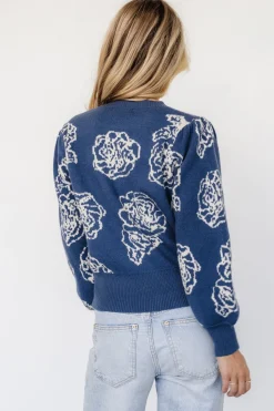 Baltic Born Blake Floral Sweater | Blue + Cream