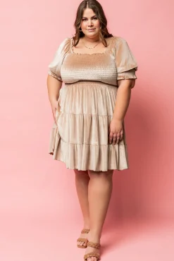 Baltic Born Bliss Smocked Velvet Short Dress |