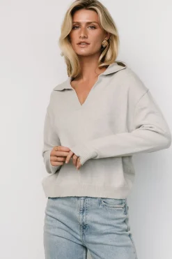 Baltic Born Bodhi Sweater | Light Gray