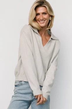 Baltic Born Bodhi Sweater | Light Gray