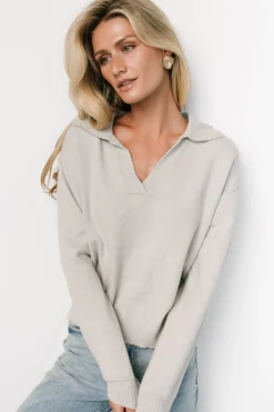 Baltic Born Bodhi Sweater | Light Gray