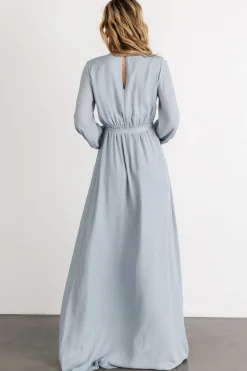 Baltic Born Breanne Faux Wrap Maxi Dress | Light Blue