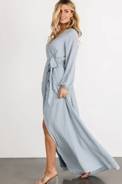 Baltic Born Breanne Faux Wrap Maxi Dress | Light Blue