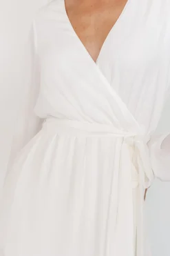 Baltic Born Breanne Faux Wrap Maxi Dress | Off White