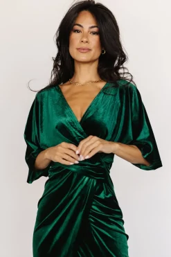 Baltic Born Brendyn Ruched Velvet Dress |