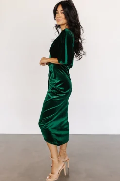 Baltic Born Brendyn Ruched Velvet Dress |