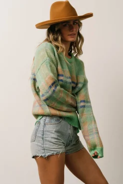 Baltic Born Brentridge Plaid Sweater | Green Multi