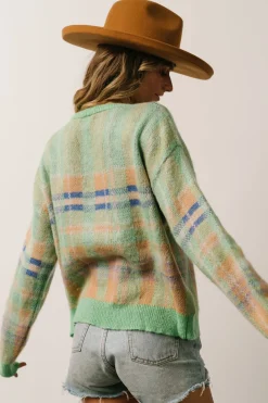 Baltic Born Brentridge Plaid Sweater | Green Multi