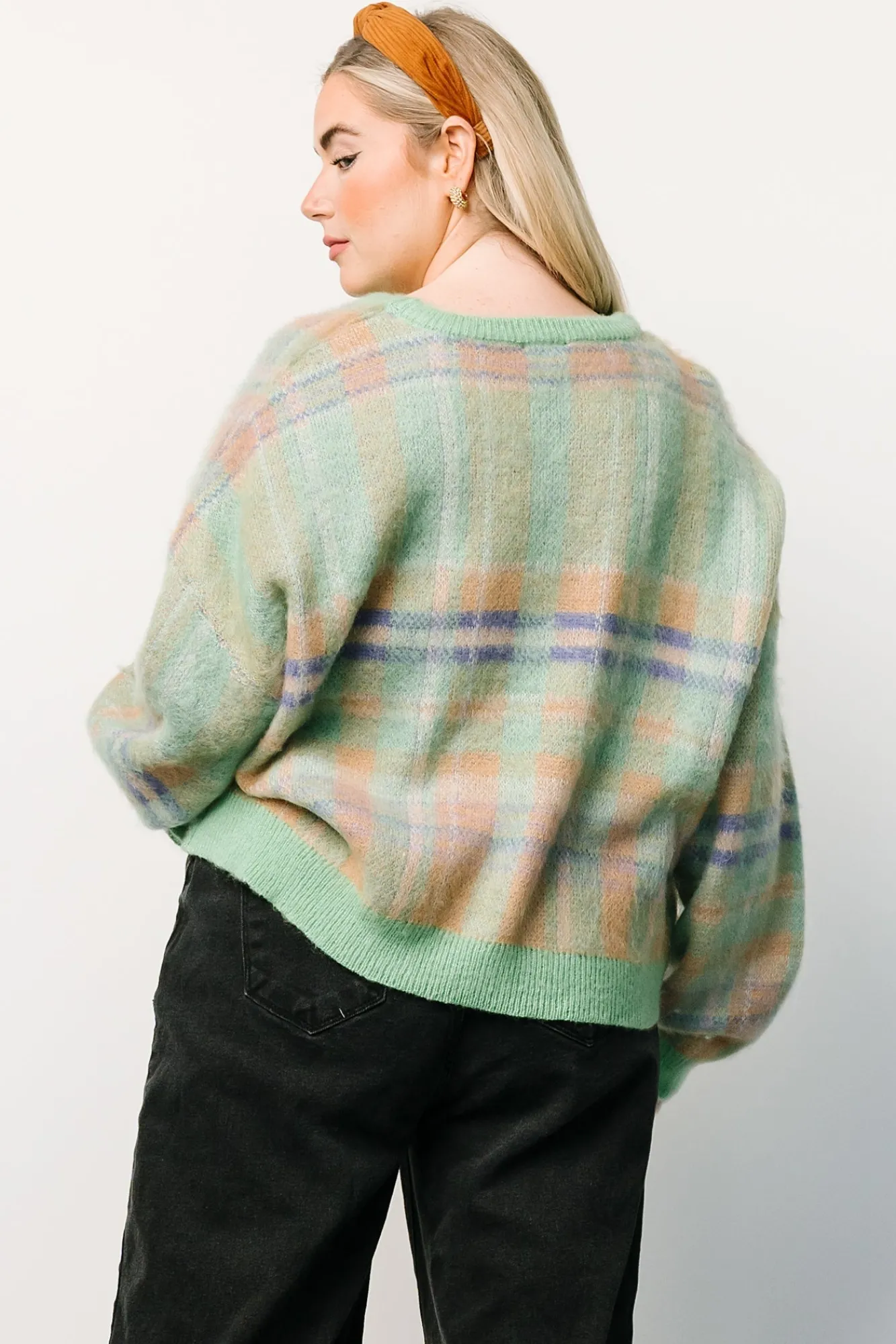 Baltic Born Brentridge Plaid Sweater | Green Multi