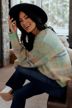 Baltic Born Brentridge Plaid Sweater | Green Multi