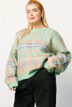 Baltic Born Brentridge Plaid Sweater | Green Multi