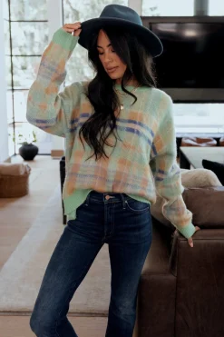 Baltic Born Brentridge Plaid Sweater | Green Multi