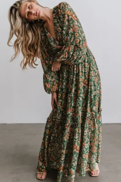 Baltic Born Bria Maxi Dress | Green Floral
