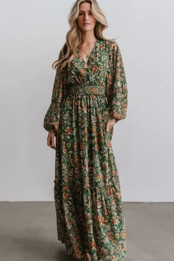 Baltic Born Bria Maxi Dress | Green Floral