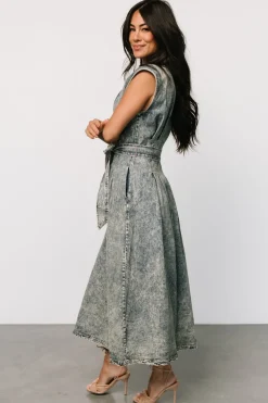 Baltic Born Britney Denim Dress | Vintage Blue