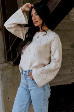 Baltic Born Britta Diamond Knit Sweater |