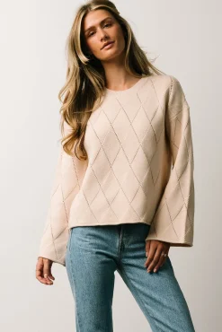 Baltic Born Britta Diamond Knit Sweater |