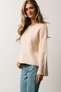 Baltic Born Britta Diamond Knit Sweater |