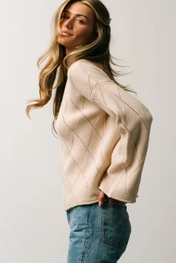Baltic Born Britta Diamond Knit Sweater |