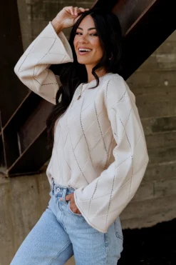 Baltic Born Britta Diamond Knit Sweater |