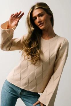 Baltic Born Britta Diamond Knit Sweater |