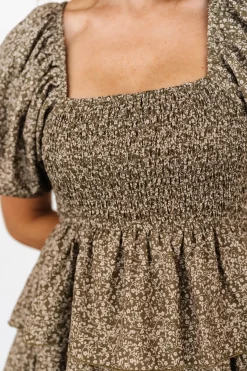 Baltic Born Bromley Tiered Dress | Olive Print