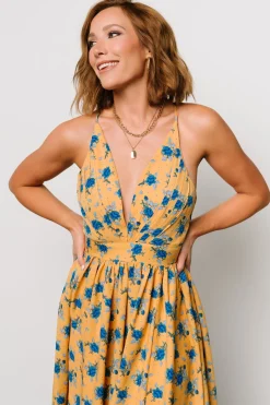 Baltic Born Brylee Maxi Dress | Mustard + Navy