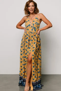 Baltic Born Brylee Maxi Dress | Mustard + Navy